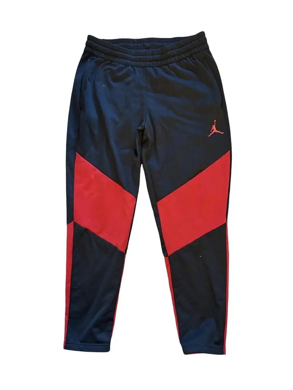 Jordan Men's Black Red 23 Alpha Therma Fleece Pants BV1313-010 Size Large